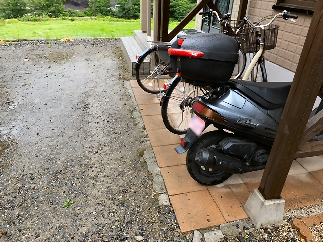 Diyの記録 自転車置き場 屋根延長